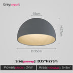 Nordic Wood Grain Ceiling Lamp for Living Room Bedroom, Minimalist Designer Art Lighting