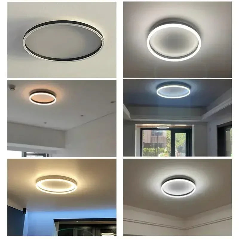 Modern Round Bedroom LED Ceiling Light for Living Room Study, Home Decor Lighting
