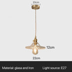 Nordic Flower Glass Pendant Chandeliers for Restaurant Cafe Hotel Decoration