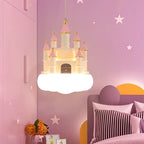 Castle Kids Chandelier LED Light for Bedroom Decor