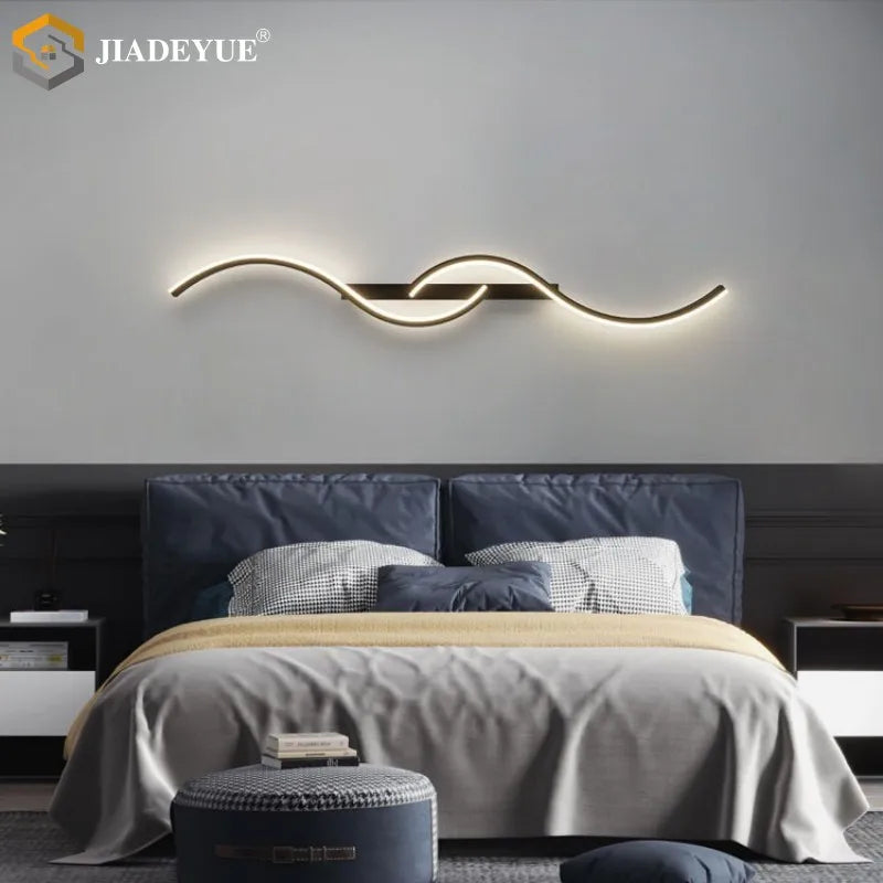 LED Line Wall Lamp for Living Room, Bedroom, Indoor Lighting