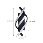 LED Wall Lamps Black White Light for Indoor Living Bedroom, Modern Design