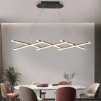 Modern Dimmable LED Chandelier for Long Dining Table, Kitchen, Bar - Pendant Lights