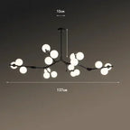 Modern Glass Ball Pendant Lamps - Elegant Indoor Chandelier for Living & Dining Room