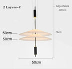 Modern LED Saucer Pendant Lamp for Dining Table and Bar
