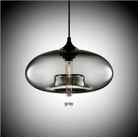 Glass Chandelier Pendant Lamps | Industrial Hanging Lighting Fixture for Kitchen, Restaurant