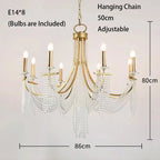 Crystal Chandelier: Luxury Hanging Lamp for Romantic Indoor Decor