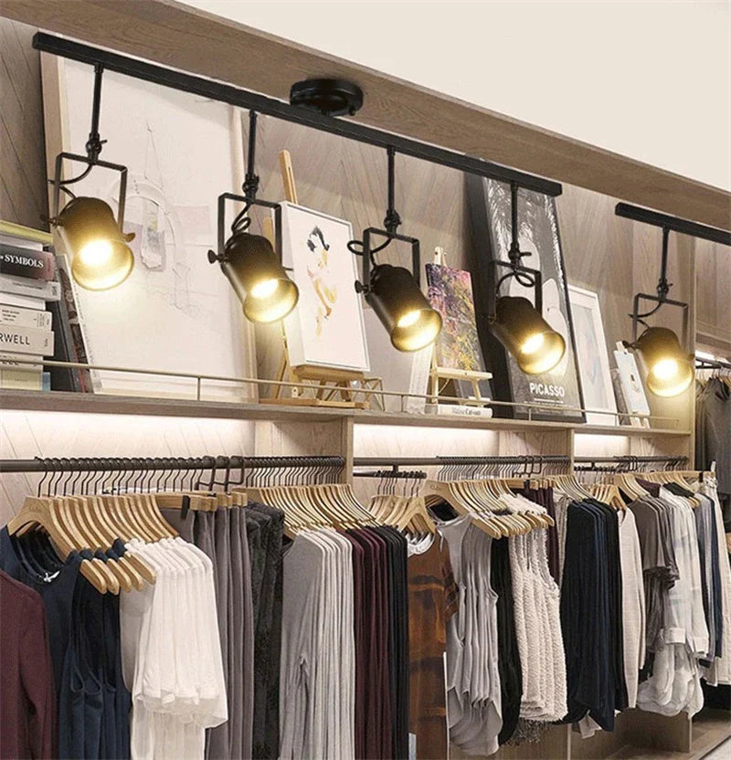 Retro Loft Industrial Spotlight Pendant Light for Kitchen Bar Lighting