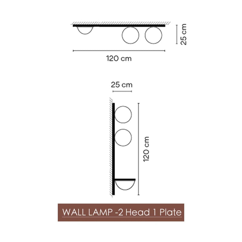 LED Art Deco Plant Wall Lights - Modern Nordic Design for Home Living Room Bedroom