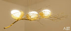 Nordic Bird's Nest Cafe Chandelier LED Art Luminaria - Romantic & Unique Lighting
