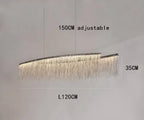 Tassel Chain LED Chandelier for Modern Living Room and Dining Room