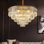 Crystal Chandelier Stair Pendant Light Interior Lighting for Modern Home Decor