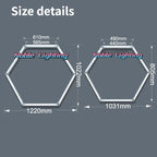 Honeycomb Hexagon Led Tube Ceiling Light for Auto Repair Workshop