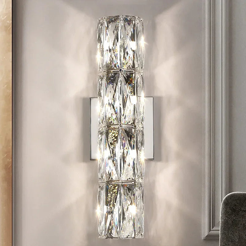 Crystal High-End Wall Lamp for Luxury Living Room, Bedroom, Villa Lighting