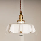 Cream Glass Cloud Pendant Light by - Simple Retro Indoor Chandelier for Home