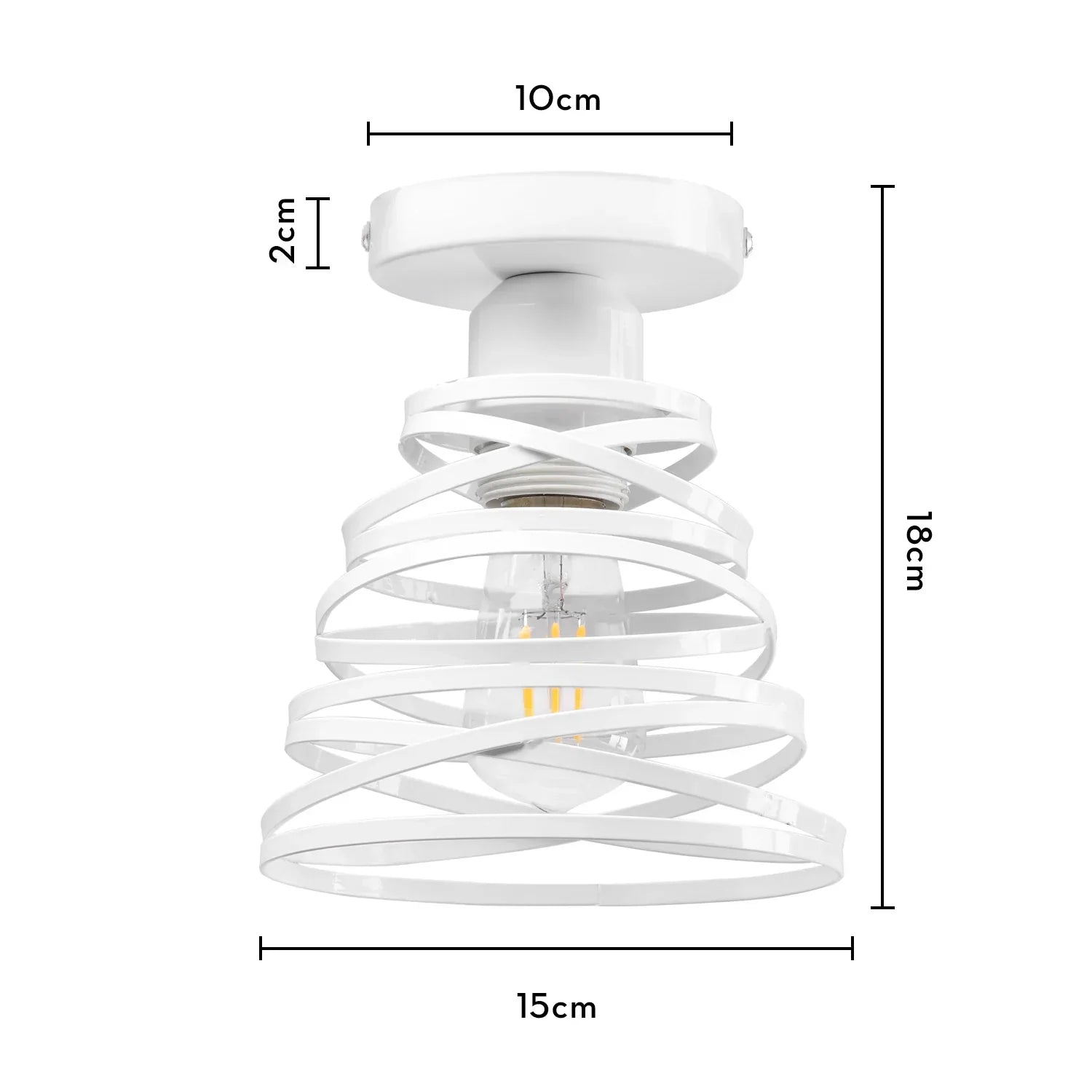 Industrial E27 Ceiling Lamp: Vintage Retro Loft Style for Home Living Room and Kitchen Decor