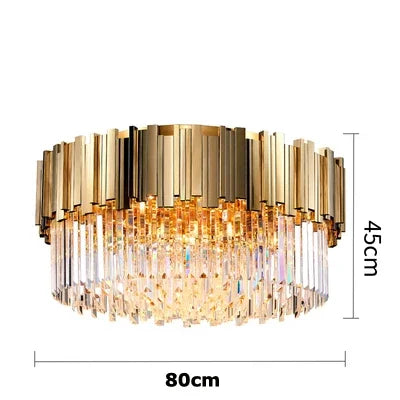 Modern Aluminum Circle LED Ceiling Chandelier for Bedroom Living Room Kitchen Fixtures