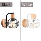 Retro Wood Wall Sconce Vintage Ceiling Pendant Lights for Home Décor
