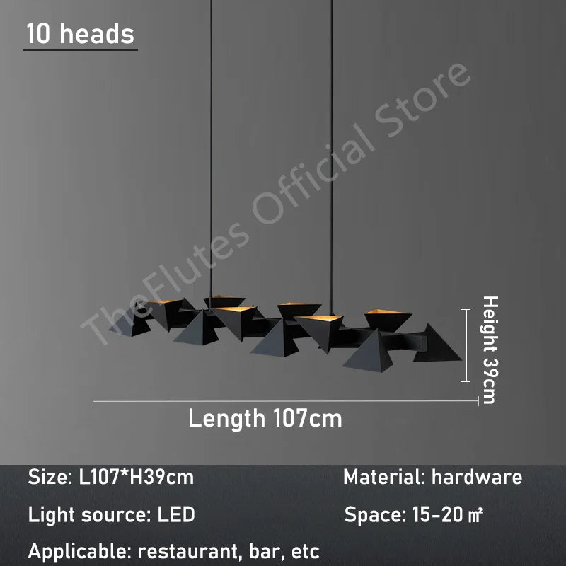 Geometric Polygon LED Pendant Lamp for Modern Minimalist Personality