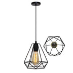 Industrial Metal Cage Pendant Lamp for Home Lighting