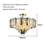 Crystal LED Ceiling Chandelier | Modern Luxury Lustres Pendant Light Fixture