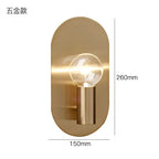 Gold Wall Lamp Sconce for Modern Bedroom Decor and Night Light