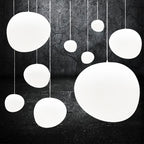 Gregg Glass Pendant Light: Stylish LED Hanging Lamp for Dining Kitchen LOFT.