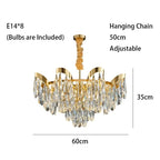 LED Sunflower Crystal Ceiling Chandelier for Home Decor and Lighting Fixture