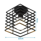 Modern Nordic Black Ceiling Light for Home Decor, E27 Loft Lamp Shade