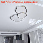 Copper Surface Mount LED Ceiling Light with Remote Control for Living Room