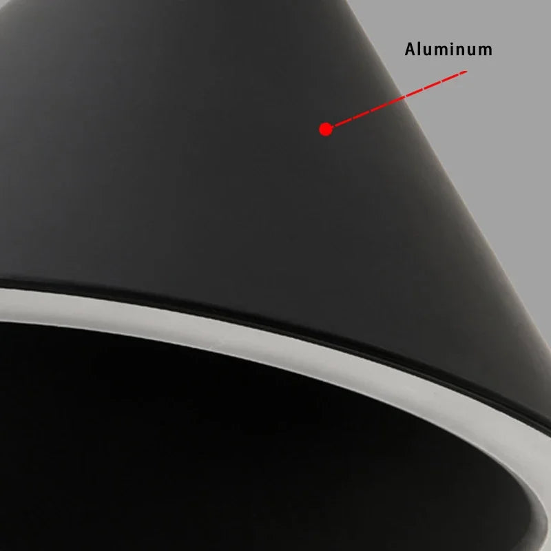 Modern Black & White Pendant Lamps for Kitchen, Living, Dining Room, Bar - LED Hanging Fixture