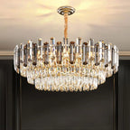 Luxury Crystal Chandelier: Modern Living Room & Dining Room LED Lighting