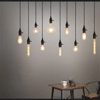 Art Deco Pendant Light with Switch - LED Bulb & Elegant Design for Indoor Decor