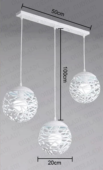 Kelly Pendant Lamp: Vintage Ball Light Chandelier for Industrial Home Decor