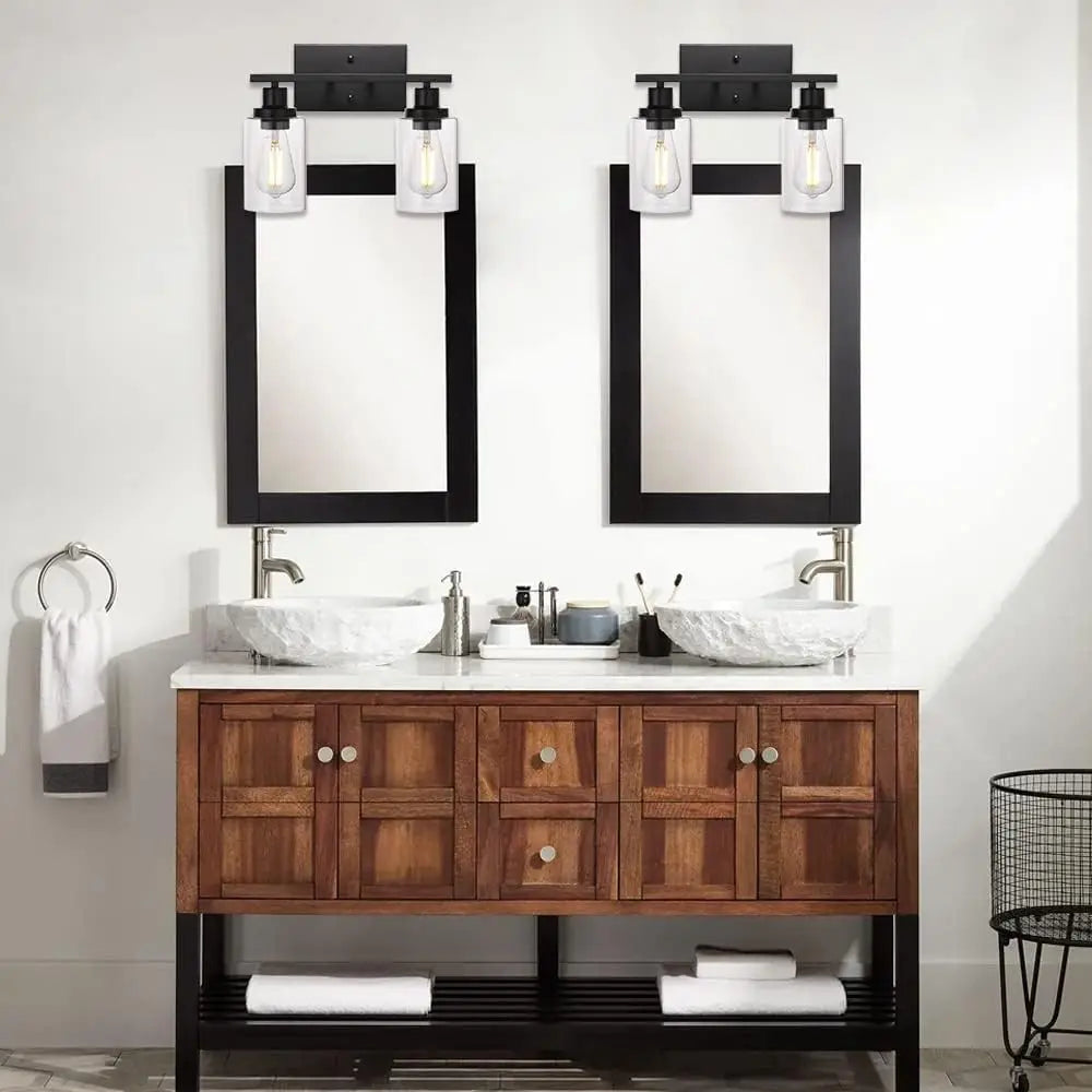 Glass Wall Lamp: Nordic Industrial LED Sconce for Living Bedroom, Kitchen, Dining - Modern Indoor Lighting