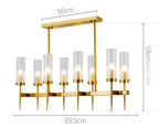 Gold Plated Nordic Living Room LED Chandelier | Luxury Hanging Pendant Lighting