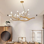 Tree Branches Chandelier Resin LED Pendant Light Luxury Living Room Decoration
