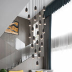 Modern LED Mini Chandelier for Penthouse Villa Kitchen Living Room & Staircase