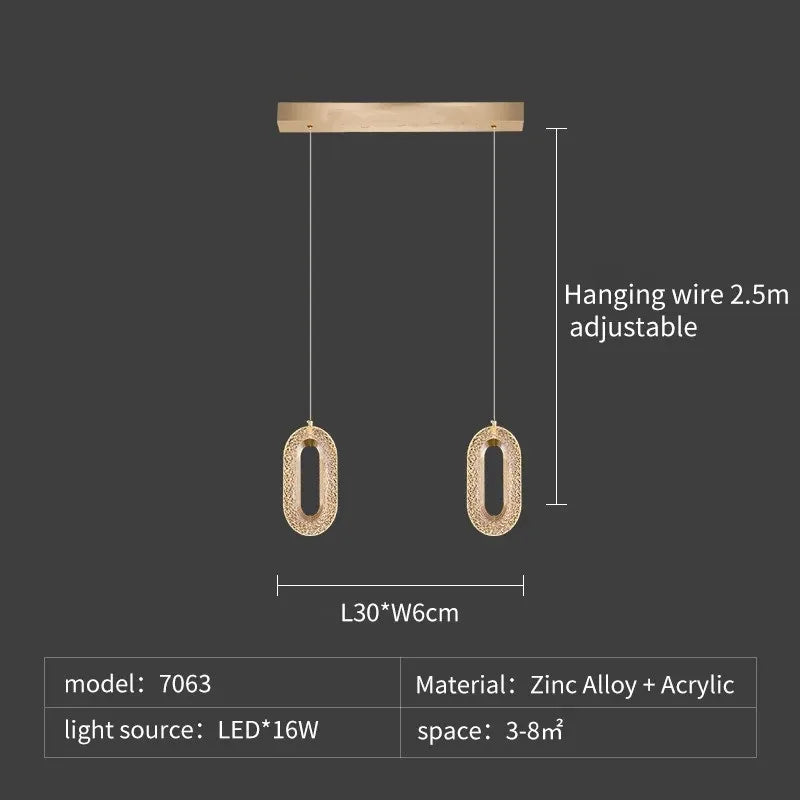 LED Chandeliers: Luxury Staircase Pendant Lamps, Long Hanging Gold Fixture
