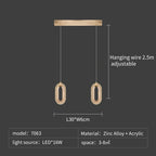 LED Chandeliers: Luxury Staircase Pendant Lamps, Long Hanging Gold Fixture