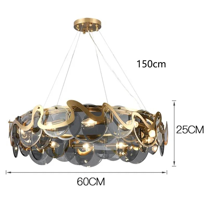 Modern Chandeliers: Elegant Indoor Pendant Lamp for Living Room, Bedroom, Dining Room.