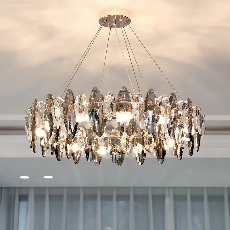 Luxury Diamond Crystal Chandelier for Dinning and Living Room Decor