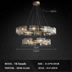 Crystal Chandelier: Modern Luxury Pendant Light for Living Room, Restaurant, and Bar