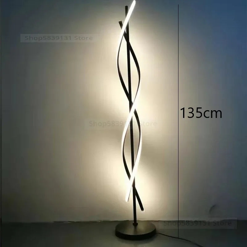 LED Acrylic Art Floor Lamp Modern Home Décor Living Room Bedroom Light