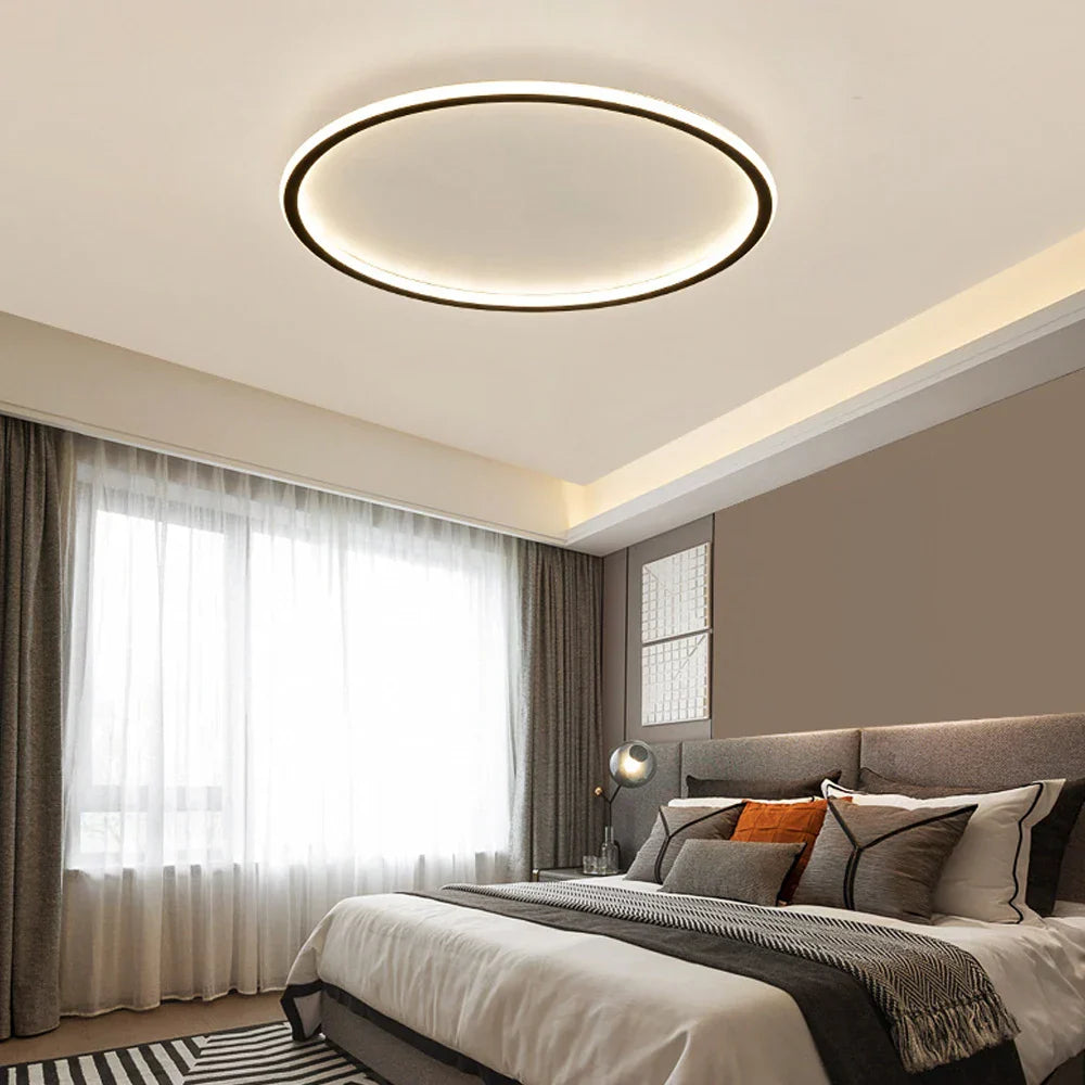 Round Nordic LED Ceiling Lamp for Modern Indoor Lighting