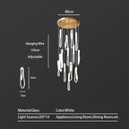 LED Pendant Chandelier for Living & Dining Room Luxury Lighting Fixture