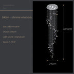 Butterfly Crystal Chandelier for High Ceilings & Staircases