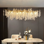 Gold Chandelier Glass Pendant Lamp for Home Decor - Modern Luxury Lighting
