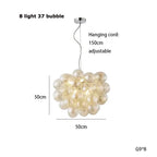 Modern Colour Bubble Chandelier for Living Room Bedroom Decor, Industrial Pendant Lighting