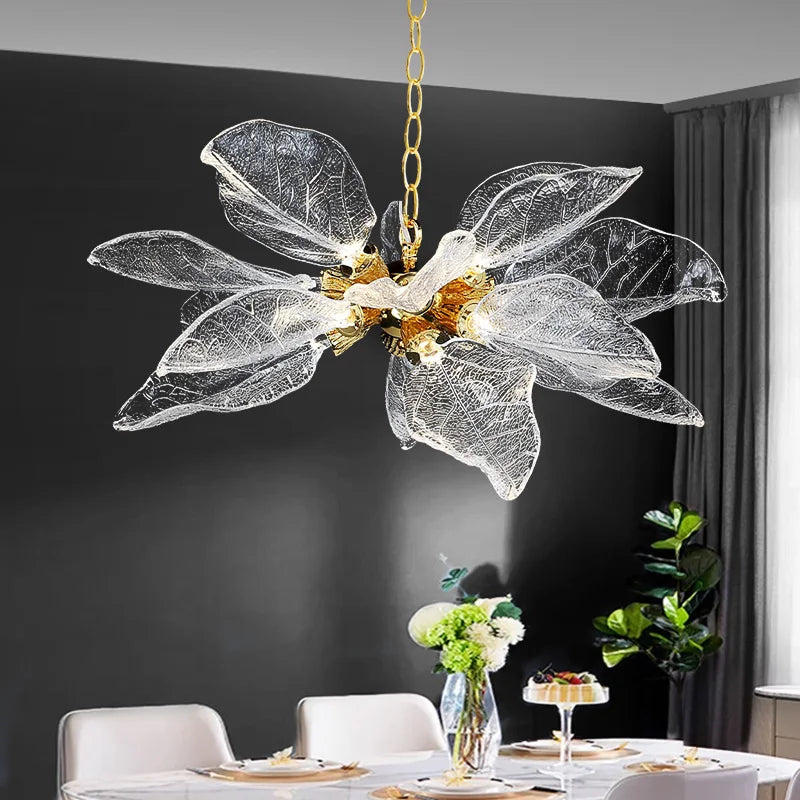 Leaf-Shaped Pendant Lights for Bedroom, Living Room, and Restaurant